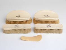 Victorian ivory backed dressing table set