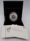 Royal Mint commemorative five ounce silver proof coin for the 90th Birthday of Her Majesty the