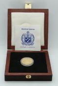 Western Samoa 14 carat gold proof fifty dollar coin with Royal Australian Mint certificate,