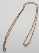 A Victorian 9ct rose gold necklace, 10.