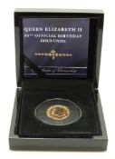 Bradford Exchange Queen Elizabeth 2016 9ct gold unite commemorating her 90th Birthday, 2.