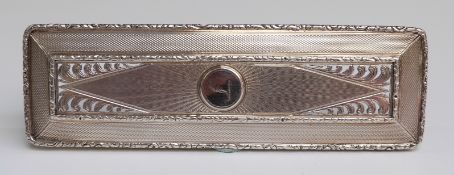 A hallmarked silver dressing table pot lid with pierced decoration, London 1830,