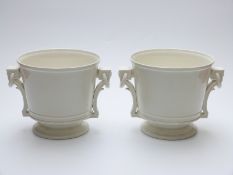 Royal Worcester pair of unpainted ice buckets, possibly for Painted Fruit, unmarked,