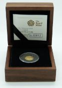 Royal mint commemorative Alderney 2008 one pound gold proof coin, Concorde reverse,