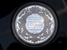 Royal Mint Britannia 2013 five ounce silver proof coin celebrating the Christening of Prince George,