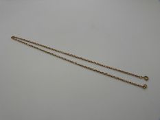 A 9ct rose gold necklace, 6.