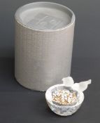Swarovski Crystal cut glass Bird Bath, 10cm diameter,