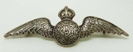 A silver RAF sweetheart brooch, L5.