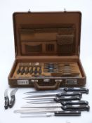 A cased set of Kaiserbach knives