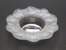 Lalique Honfleur glass dish,