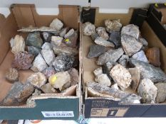 A quantity of quartz samples including slate, quartz,
