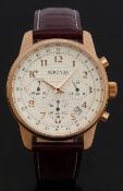 Sekonda rose gold plated gentleman's chronograph wristwatch ref.