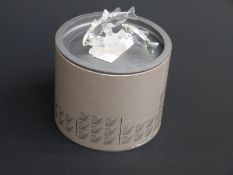 Swarovski Crystal cut glass three South Sea Fish , 6.