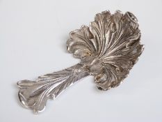 Victorian hallmarked silver caddy spoon formed as a leaf, Birmingham 1840 maker John Tongue,