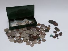 An amateur coin collection, Queen Anne onwards, includes Edward VII maundy penny,