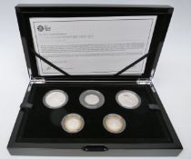 Royal Mint 2015 UK silver proof piedfort coin set,