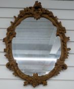 Two gilt framed mirrors