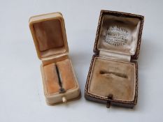 A Bakelite jewellery box and a Manchester example