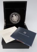 Royal Mint commemorative five ounce silver proof coin for The Queen's Sapphire Jubilee 2013,
