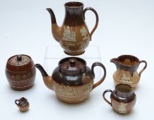 Royal Doulton salt glazed tea ware, miniature jug,