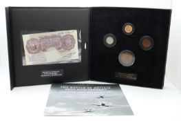 Bradford Exchange Battle of Britain 75th Anniversary set comprising 1912 half sovereign and some