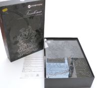 Four various contemporary wall clock to include a Fantome contemporary glass wall clock design by