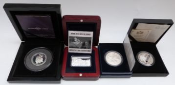 Royal Mint 2017 five pound piedfort silver proof coin,