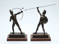 Pair of classical style athletes,
