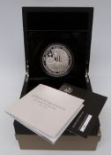 Royal Mint commemorative five ounce silver proof coin for The Queen's Coronation 60th anniversaary