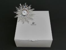 Swarovski Crystal cut glass Starburst Clock, 12.