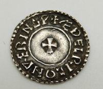 Aethelred II late Anglo-Saxon silver penny 1009-1017, last small cross type C987AD,