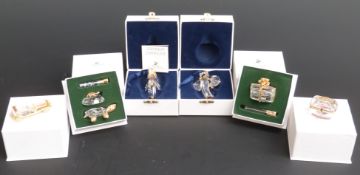 Six Swarovski Crystal Memories Ornaments,