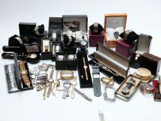 Forty various ladies contemporary wristwatches including 'Dazzle', 'Artwatch', 'Swiss Balance',