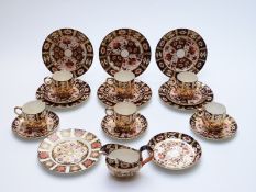 A collection of Royal Crown Derby Imari teaware,