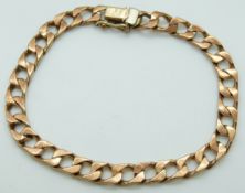 A 9ct gold bracelet, 16.