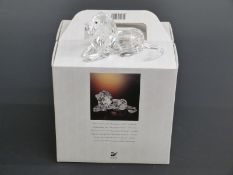 Swarovski Collector's Society Crystal Inspiration Africa The Lion Annual Edition 1995, 7cm tall,