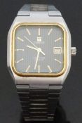 Tissot Seastar gentleman's wristwatch with date aperture, gold and luminous hands and baton markers,