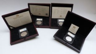 Coin Portfolio Management Company coins in deluxe cases, to include Edward VII crown, George VI,