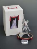 Swarovski Collector's Society Crystal cut glass Masquerade figurine Pierrot 1999 by Adi Stocker,