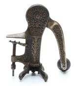 Bar mounted cast iron 'Original Safety' mechanical corkscrew