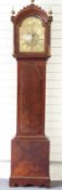William Jourdain, London, Georgian mahogany cased eight day long case clock,
