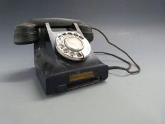 Vintage telephone marked Reliance Telephone Company Ltd and tel/IP/ATS to base