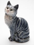 Beswick cat model No 1030 in rare smokey blue colourway