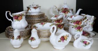Royal Albert Old Country Roses dinner and teaware,