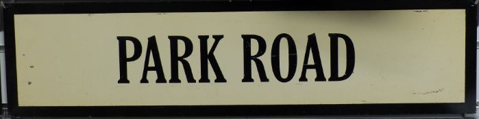 Vintage metal street sign Park Road, 19.