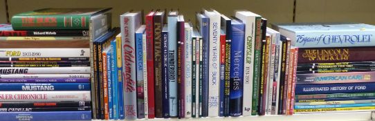 Approximately 70 books mainly relating to American cars including Buick,