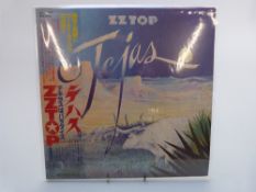 ZZ Top - six Japanese issue records all with Obis, Tejas (GP1050), with poster and insert,