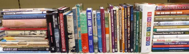 Approximately 60 books relating to aircraft, railways etc including Winchester guns,