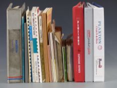 A quantity of commercial vehicle manuals including Plaxton, Dennis, Toyota,