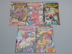 Five Marvel The Amazing Spider-Man comics comprising issues 118, 150, 151, 153 and 154.